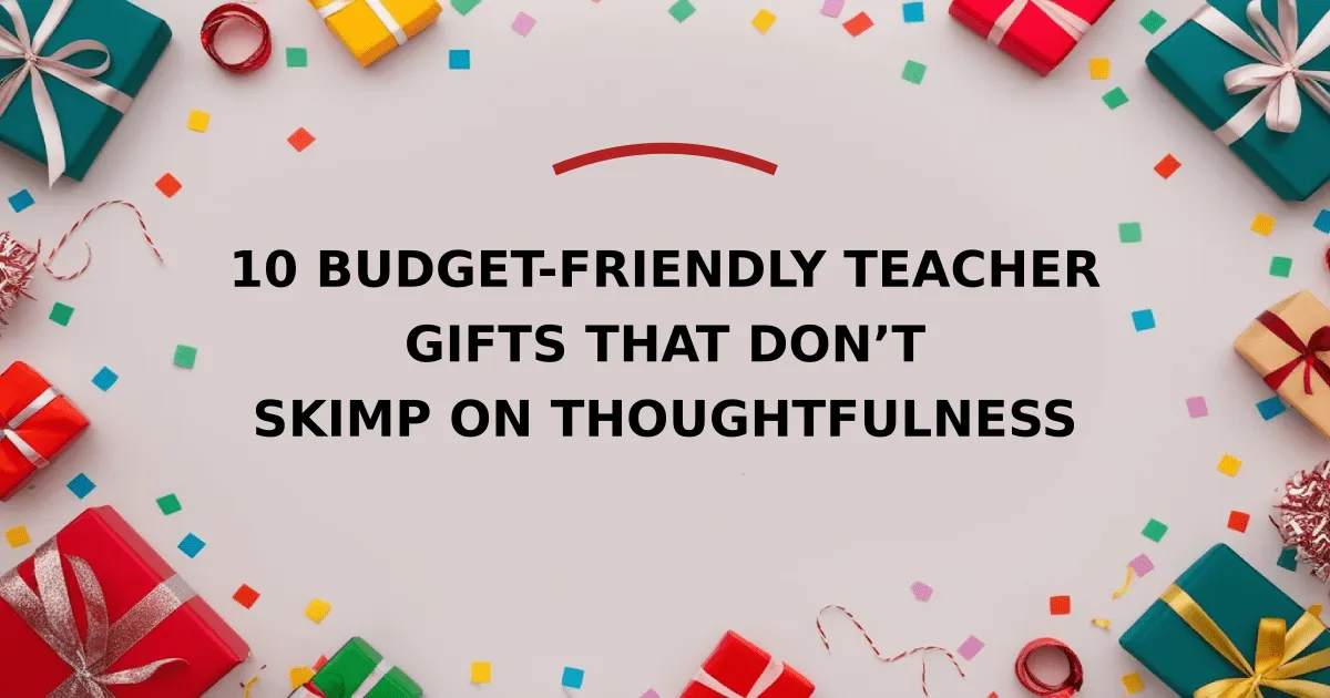 10 Budget-Friendly Teacher Gifts That Don’t Skimp on Thoughtfulness